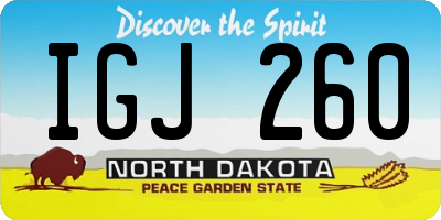 ND license plate IGJ260