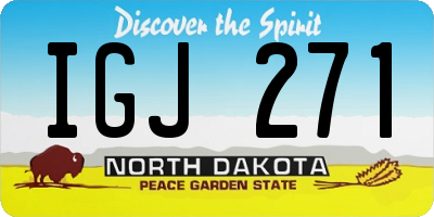 ND license plate IGJ271