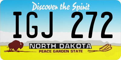 ND license plate IGJ272