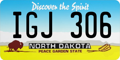 ND license plate IGJ306
