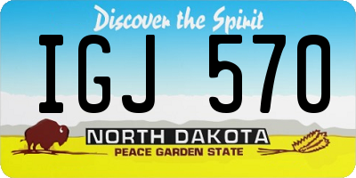 ND license plate IGJ570