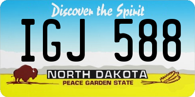 ND license plate IGJ588
