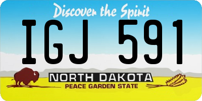 ND license plate IGJ591