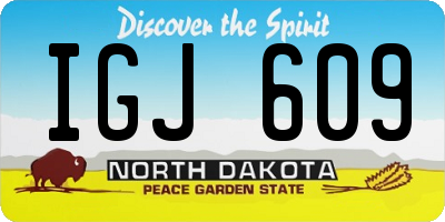 ND license plate IGJ609
