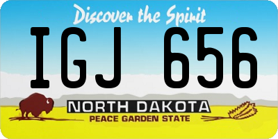 ND license plate IGJ656