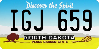 ND license plate IGJ659