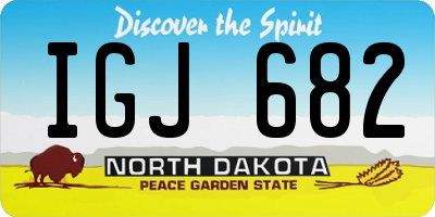 ND license plate IGJ682