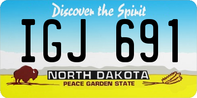 ND license plate IGJ691