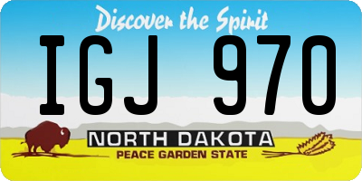 ND license plate IGJ970