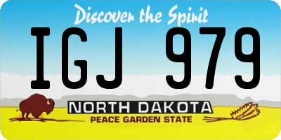 ND license plate IGJ979