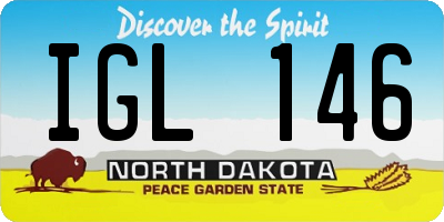 ND license plate IGL146