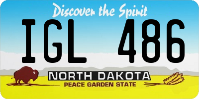 ND license plate IGL486