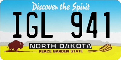 ND license plate IGL941