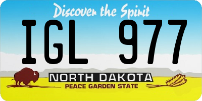 ND license plate IGL977