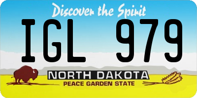 ND license plate IGL979