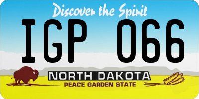 ND license plate IGP066