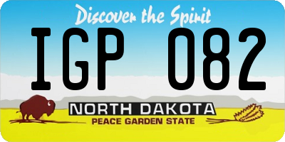ND license plate IGP082
