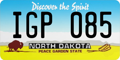 ND license plate IGP085