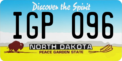 ND license plate IGP096