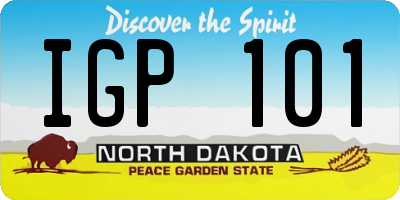 ND license plate IGP101