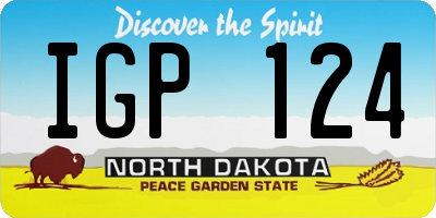 ND license plate IGP124