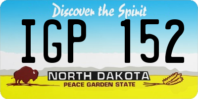 ND license plate IGP152
