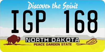 ND license plate IGP168