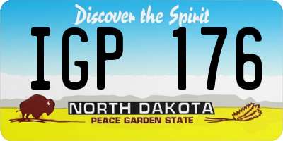 ND license plate IGP176