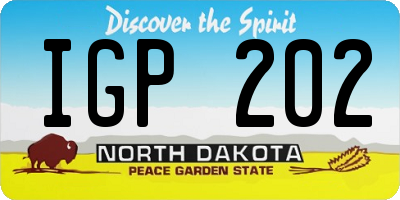 ND license plate IGP202