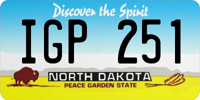 ND license plate IGP251