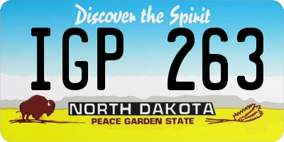 ND license plate IGP263