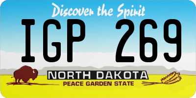 ND license plate IGP269