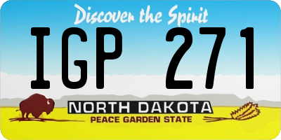 ND license plate IGP271
