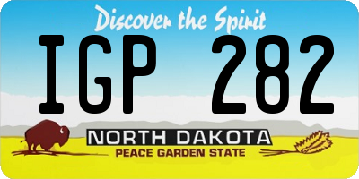 ND license plate IGP282
