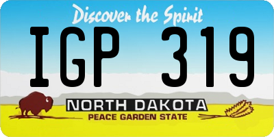ND license plate IGP319