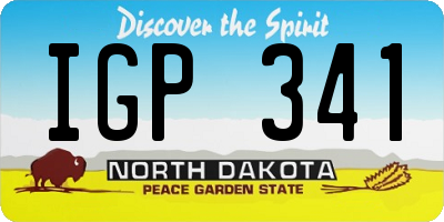 ND license plate IGP341