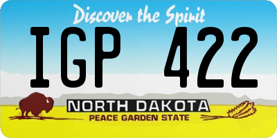 ND license plate IGP422