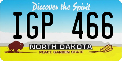 ND license plate IGP466