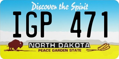 ND license plate IGP471