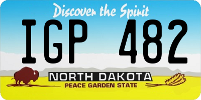 ND license plate IGP482
