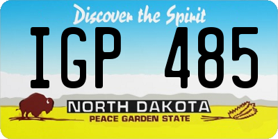 ND license plate IGP485