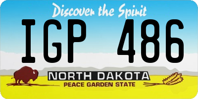 ND license plate IGP486