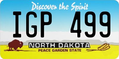 ND license plate IGP499