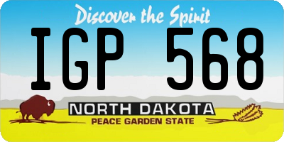 ND license plate IGP568