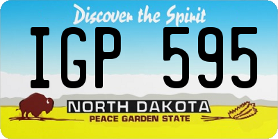 ND license plate IGP595