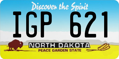 ND license plate IGP621