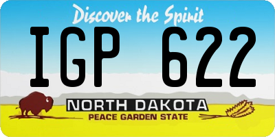ND license plate IGP622