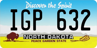 ND license plate IGP632