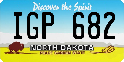 ND license plate IGP682