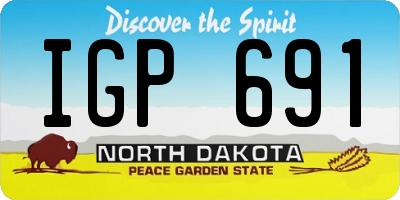ND license plate IGP691